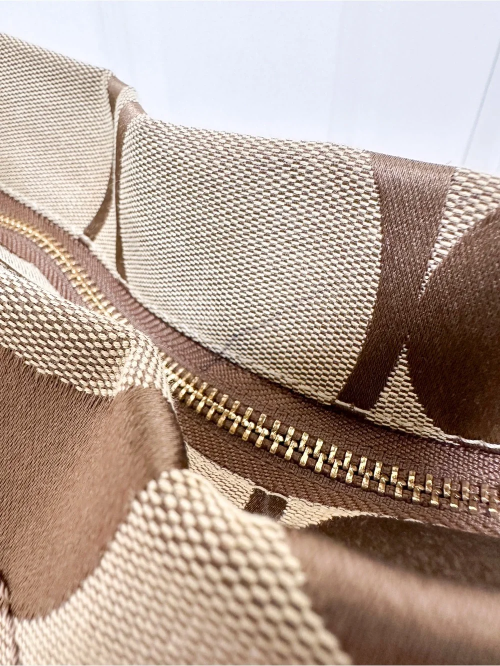 Coach Carly (Slim) Signature Jacquard Leather Trim Large Hobo Shoulder Bag Y2K